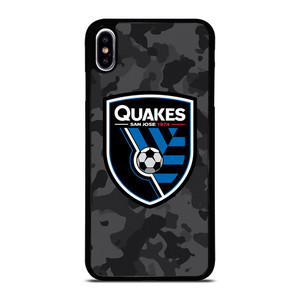SAN JOSE EARTHQUAKES MLS BLACK CAMO iPhone XS Max Case Cover
