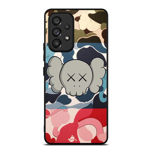 BAPE CAMO KAWS Samsung Galaxy A53 Case Cover