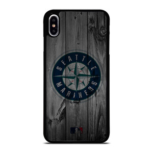 SEATTLE MARINERS BASEBALL MLB WOOD LOGO iPhone XS Max Case Cover