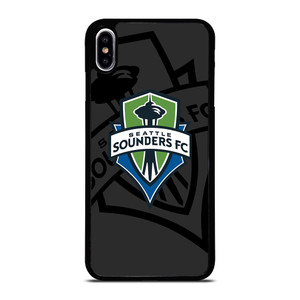 SEATTLE SOUNDERS FC MLS BLACK iPhone XS Max Case Cover