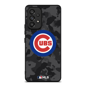 CHICAGO CUBS BASEBALL BLACK CAMO Samsung Galaxy A53 Case Cover