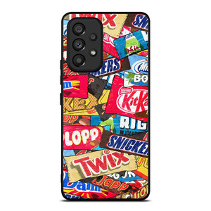 CHOCOLATE WAFER SNACK COLLAGE Samsung Galaxy A53 Case Cover