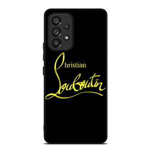 CHRISTIAN LOUBOUTIN GOLD LOGO Samsung Galaxy A53 Case Cover