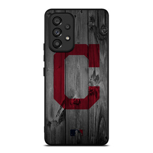 CLEVELAND GUARDIANS BASEBALL MLB WOOD LOGO Samsung Galaxy A53 Case Cover