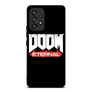 DOOM ETERNAL GAMES LOGO BLACK Samsung Galaxy A53 Case Cover DOOM ETERNAL GAMES LOGO BLACK Samsung Galaxy A53 Case Cover