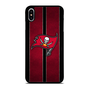 TAMPA BAY BUCCANEERS NFL METAL STRIPE iPhone XS Max Case Cover
