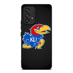 KANSAS JAYHAWKS LOGO CARBON Samsung Galaxy A53 Case Cover KANSAS JAYHAWKS LOGO CARBON Samsung Galaxy A53 Case Cover