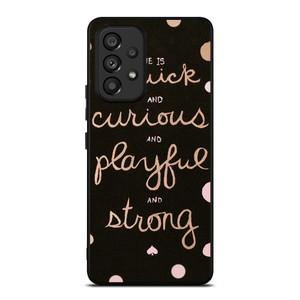 KATE SPADE NEW YORK QUOTES POLKADOT Samsung Galaxy A53 Case Cover KATE SPADE NEW YORK QUOTES POLKADOT Samsung Galaxy A53 Case Cover