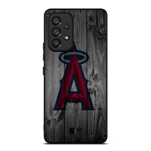 LOS ANGELES ANGELS BASEBALL MLB WOOD LOGO Samsung Galaxy A53 Case Cover