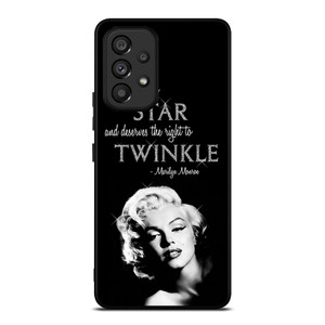 MARILYN MONROE BLACK QUOTES Samsung Galaxy A53 Case Cover