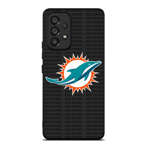 MIAMI DOLPHINS FOOTBALL TEXT Samsung Galaxy A53 Case Cover