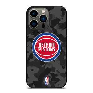 DETROIT PISTONS BLACK CAMO iPhone 13 Pro Case Cover DETROIT PISTONS BLACK CAMO iPhone 13 Pro Case Cover