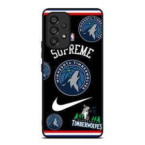 MINNESOTA TIMBERWOLVES NBA X SUPREME NIKE Samsung Galaxy A53 Case Cover