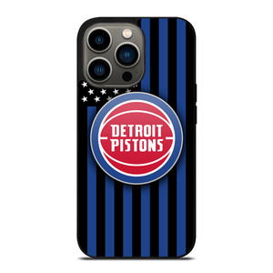 DETROIT PISTONS NBA USA FLAG iPhone 13 Pro Case Cover