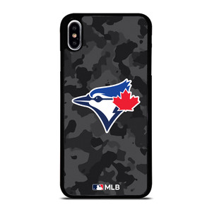 TORONTO BLUE JAYS BASEBALL BLACK CAMO iPhone XS Max Case Cover TORONTO BLUE JAYS BASEBALL BLACK CAMO iPhone XS Max Case Cover