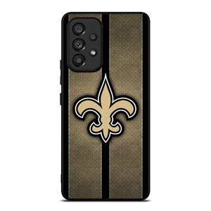 NEW ORLEANS SAINTS NFL METAL STRIPE Samsung Galaxy A53 Case Cover