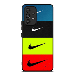 NIKE SWOOSH STRIPE COLORS Samsung Galaxy A53 Case Cover