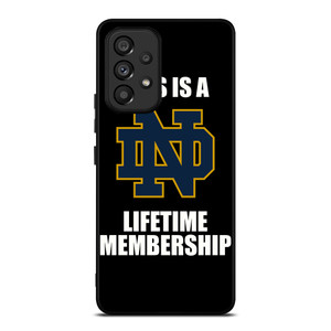 NOTRE DAME FIGHTING IRISH MEMBERSHIP Samsung Galaxy A53 Case Cover