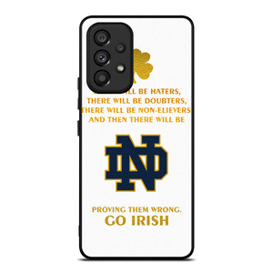 NOTRE DAME FIGHTING IRISH QUOTES Samsung Galaxy A53 Case Cover