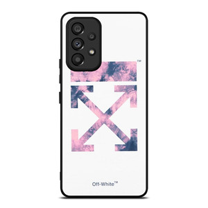 OFF WHITE PURPLE MARBLE Samsung Galaxy A53 Case Cover