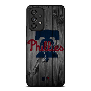 PHILADELPHIA PHILLIES BASEBALL MLB WOOD LOGO Samsung Galaxy A53 Case Cover