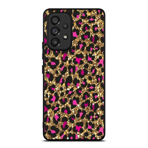 PINK LEOPARD GLITTER SKIN Samsung Galaxy A53 Case Cover