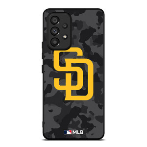 SAN DIEGO PADRES BASEBALL BLACK CAMO Samsung Galaxy A53 Case Cover