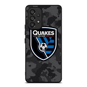 SAN JOSE EARTHQUAKES MLS BLACK CAMO Samsung Galaxy A53 Case Cover