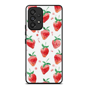 STRAWBERRY BRUSHED PATTERN Samsung Galaxy A53 Case Cover