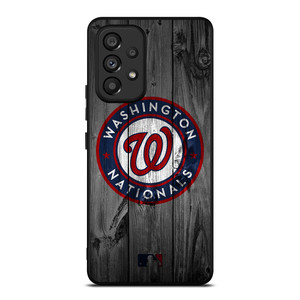 WASHINGTON NATIONALS BASEBALL MLB WOOD LOGO Samsung Galaxy A53 Case Cover
