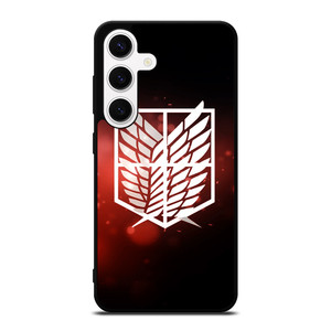 ATTACK ON TITAN LOGO RED Samsung Galaxy S24 Case Cover