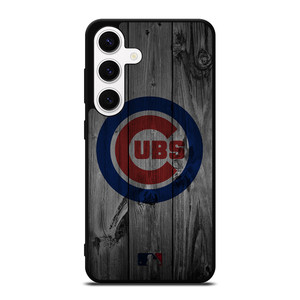 CHICAGO CUBS BASEBALL MLB WOOD LOGO Samsung Galaxy S24 Case Cover CHICAGO CUBS BASEBALL MLB WOOD LOGO Samsung Galaxy S24 Case Cover