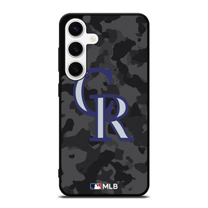 COLORADO ROCKIES BASEBALL BLACK CAMO Samsung Galaxy S24 Case Cover