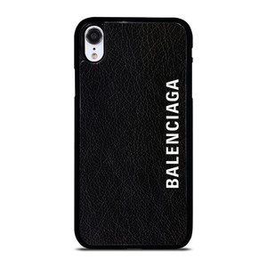 BALENCIAGA LEATHER BLACK iPhone XR Case Cover