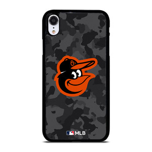 BALTIMORE ORIOLES BASEBALL BLACK CAMO iPhone XR Case Cover