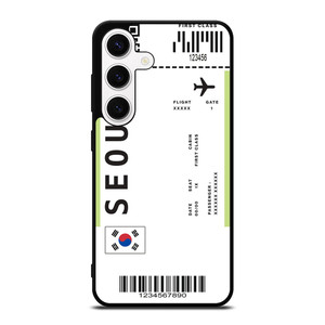 FLIGHT TICKETS SEOUL SOUTH KOREA Samsung Galaxy S24 Case Cover