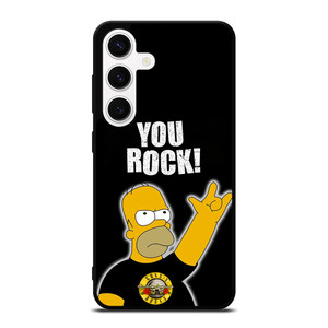 GUNS N ROSES ROCK HOMER SIMPSONS Samsung Galaxy S24 Case Cover