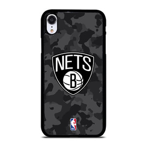 BROOKLYN NETS BLACK CAMO iPhone XR Case Cover