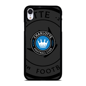 CHARLOTTE FC MLS BLACK iPhone XR Case Cover
