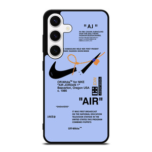NIKE AIR OFF WHITE TARO Samsung Galaxy S24 Case Cover