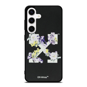 OFF WHITE FLORAL LOGO Samsung Galaxy S24 Case Cover OFF WHITE FLORAL LOGO Samsung Galaxy S24 Case Cover