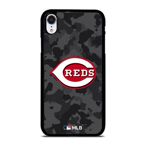 CINCINNATI REDS BASEBALL BLACK CAMO iPhone XR Case Cover
