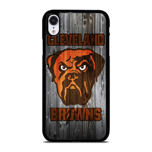 CLEVELAND BROWNS NFL FOOTBALL WOODEN LOGO iPhone XR Case Cover CLEVELAND BROWNS NFL FOOTBALL WOODEN LOGO iPhone XR Case Cover