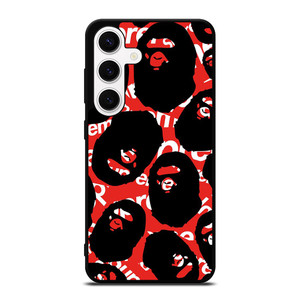 SUPREME X BAPE A BATHING APE Samsung Galaxy S24 Case Cover SUPREME X BAPE A BATHING APE Samsung Galaxy S24 Case Cover