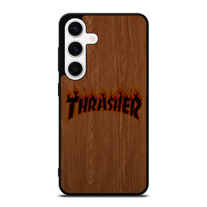 THRASHER SKATEBOARD WOODEN LOGO Samsung Galaxy S24 Case Cover