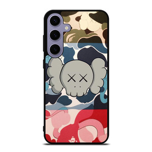 BAPE CAMO KAWS Samsung Galaxy S24 Plus Case Cover