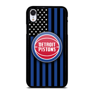 DETROIT PISTONS NBA USA FLAG iPhone XR Case Cover