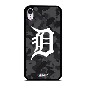 DETROIT TIGERS BASEBALL BLACK CAMO iPhone XR Case Cover