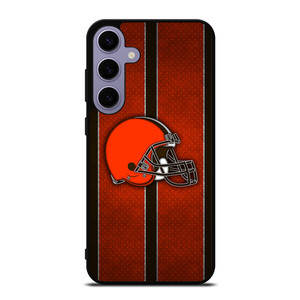 CLEVELAND BROWNS NFL METAL STRIPE Samsung Galaxy S24 Plus Case Cover