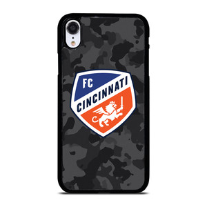 FC CINCINNATI MLS BLACK CAMO iPhone XR Case Cover FC CINCINNATI MLS BLACK CAMO iPhone XR Case Cover